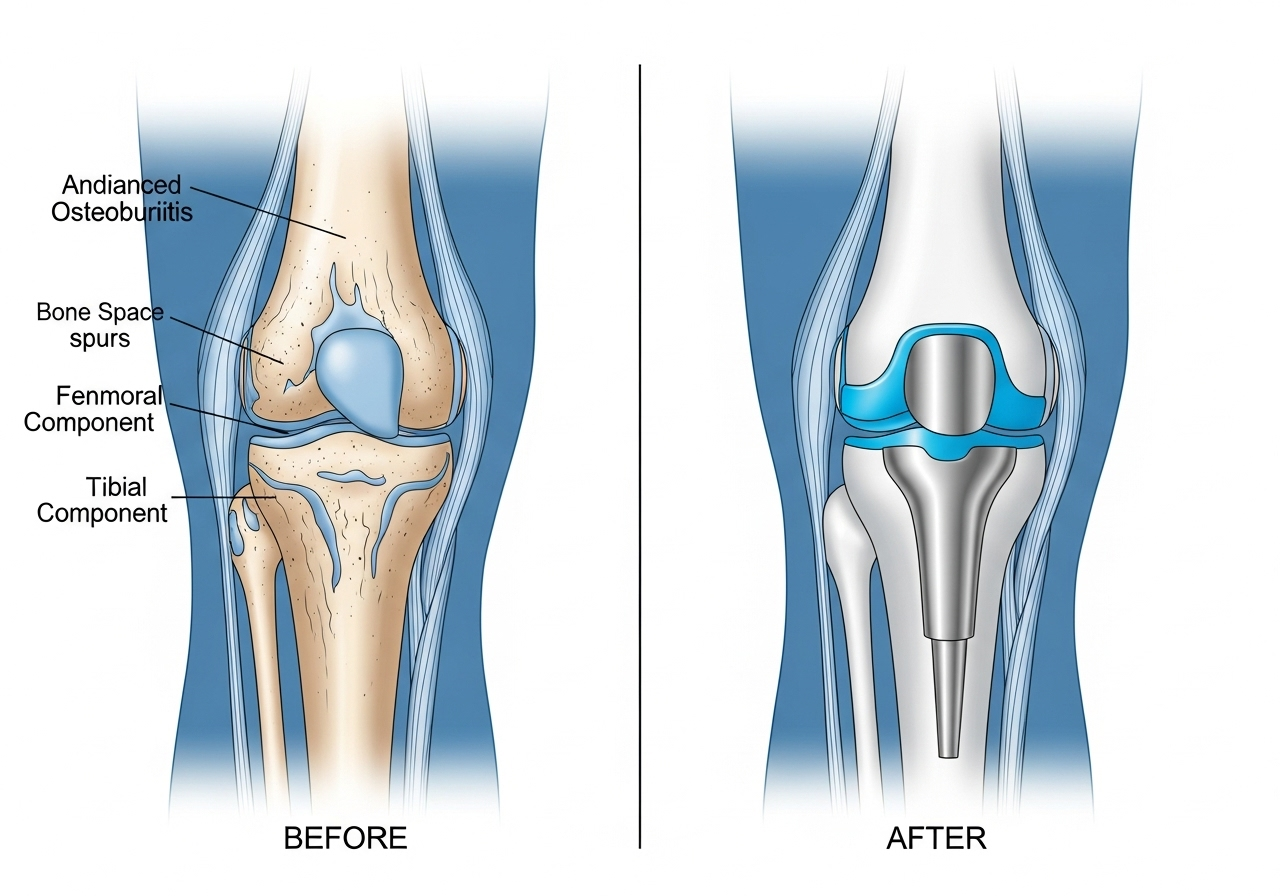 Knee Anatomy Illustration